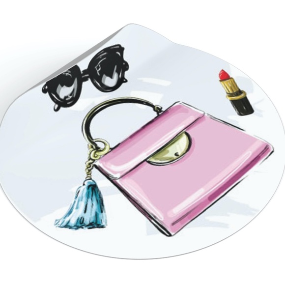 x100 Fashion Handbag Sticker Seals Handmade Fashion Girl Scrapbook Stickers - Picture 5 of 12
